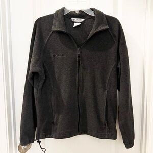 Columbia Women’s Sz L Charcoal Grey Fleece Jacket